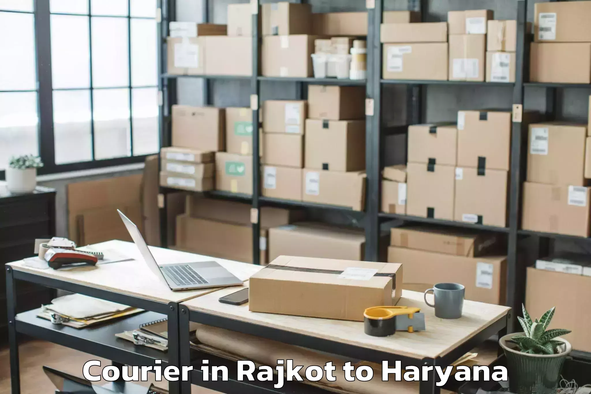 Professional Rajkot to Shahbad Courier